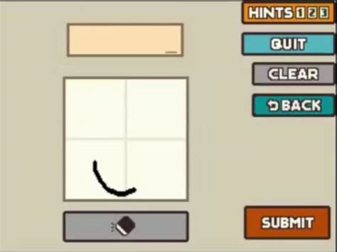 Video Of Me Trying To Write The Number In Professor Layton Game For