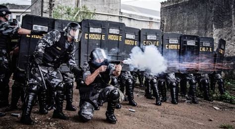 Tropa De Choque Começa Retirar Criminosos Bolsonaristas Delinquentes Da