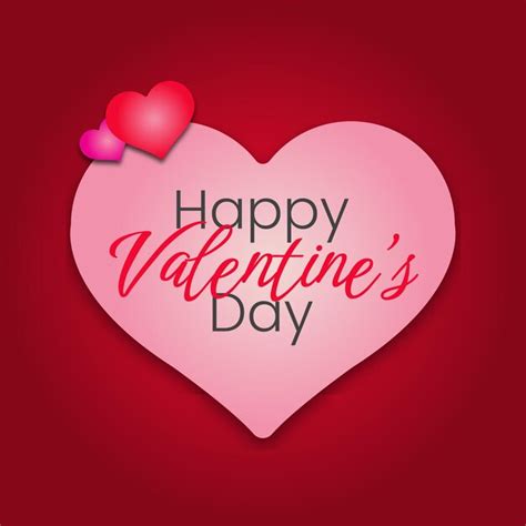 Premium Vector Happy Valentine S Day Poster Or Voucher