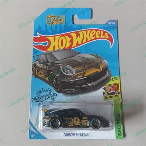Jual Hot Wheels Reguler Porsche 911 GT3 RS Hitam Tfox Kab Bekasi ERtrishop Tokopedia