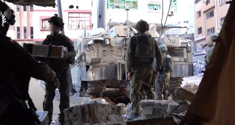 Idf Forces Conduct Raid On Gaza S Main Hospital Discover Weapons And Concrete Evidence Of Hamas