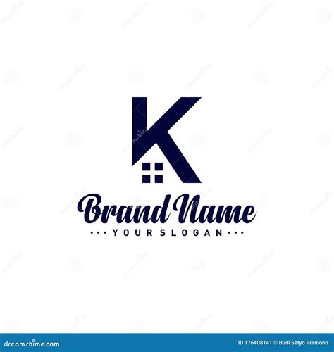 Letter K House Logo Vector Template Creative K Home Logo Design