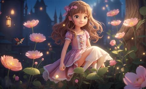 Premium Photo A Girl Fantasy Fairy Tale World