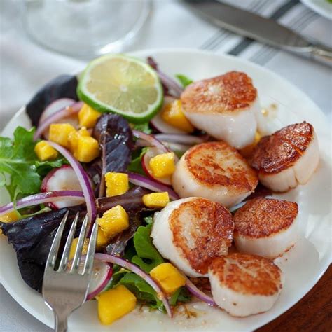 Seared Scallop Salad With Balsamic Dressing Recipe Salad With