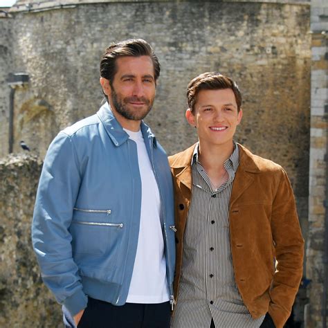 Jake Gyllenhaal And Tom Holland prove jackets aren't just for winter ...