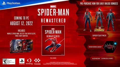 Marvel S Spider Man Remastered Pc Pre Order Guide Release Date