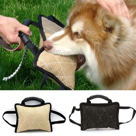 Buy Jute Dog Bite Pillow Dogs Training Playing Toys