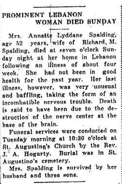 Mary Lanette Nettie Lyddane Spalding 1873 1926 Mémorial Find a Grave