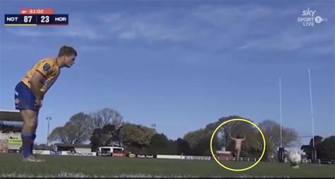 Naked Man Can T Stop North Otago Kicker Nailing Touchline Conversion Rugby Onslaught