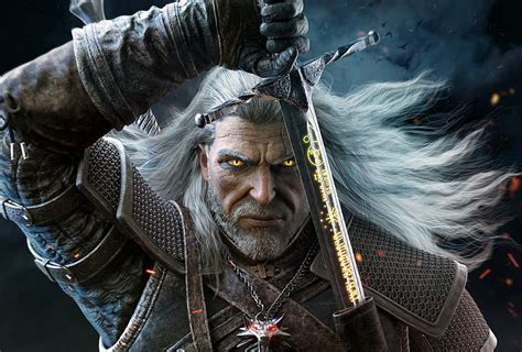 Hd Wallpaper The Witcher 3 Geralt Of Rivia Artwork Fan Art Hd