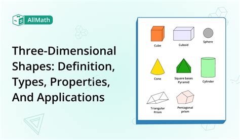 3d Shapes Definition Properties And Types