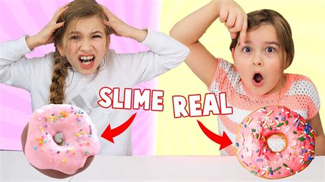 Real Food Vs Slime Food Switch Up Challenge Jkrew Youtube