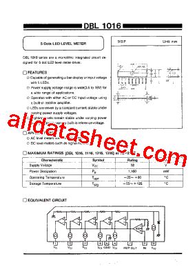DBL1016 Datasheet(PDF) - Daewoo Semiconductor