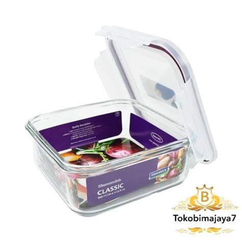 Promo Glasslock 900 Ml Basic Tempat Makan Wadah Makanan Ungu Diskon