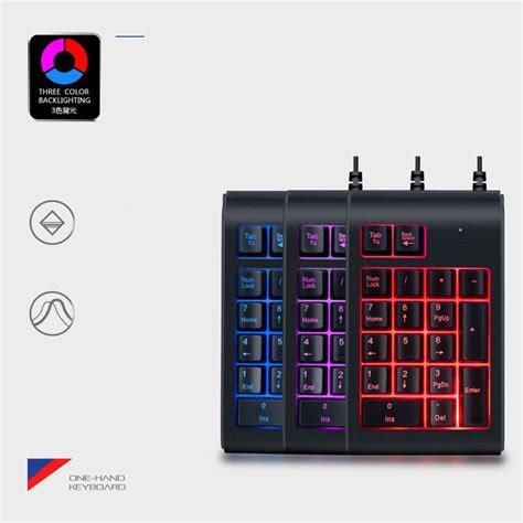 Illuminated Keyboard Numeric Keypad Wired Keypad Financial Backlit Keyboard Shopee Malaysia