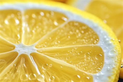 premium photo  close    lemon slice