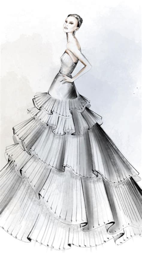 Fashion Sketches | Bridal Sketches Fashion Illustrations