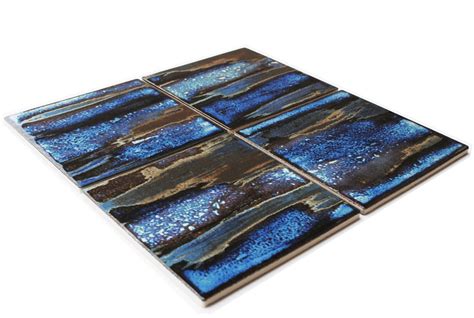 Shore Line 6 X 6 Glossy Porcelain Waterline Pool Tile Aquatiles