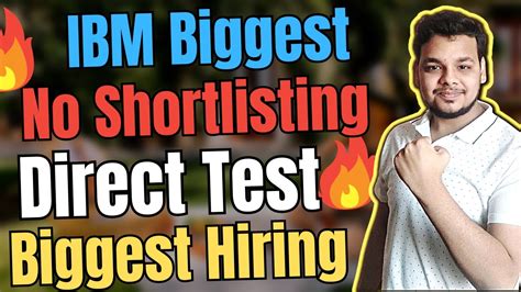 IBM New Direct Test Hiring OFF Campus Job Drive For 2024 2023