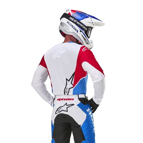 Dres Alpinestars Racer Iconic Honda Kolekce 2024 White Blue Red Black