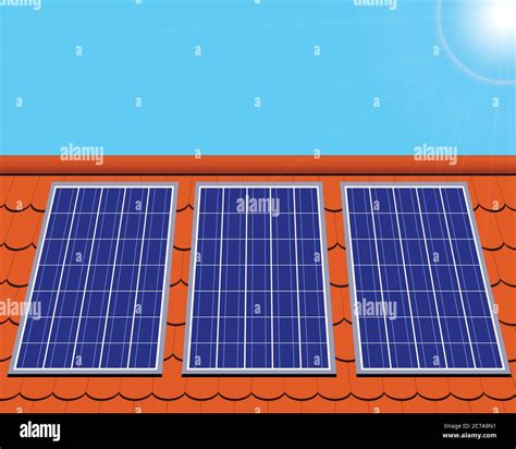 Paneles Solares En Techo Im Genes Vectoriales De Stock Alamy