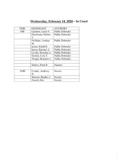 Jefferson County Court Calendar Feb 14 2024 Pdf