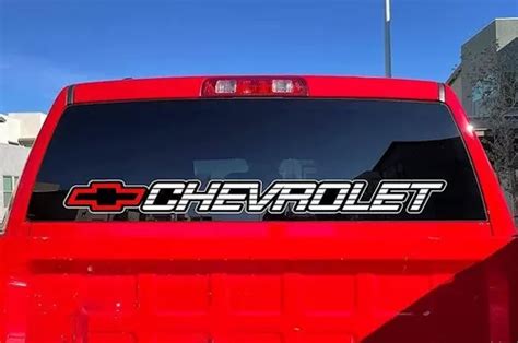 Calcomania Sticker Para Medall N Vidrio Trasero Chevrolet Cuotas Sin