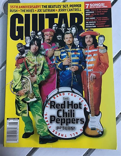 Guitar World Magazine Back Issue August Red Hot Chili Reverb
