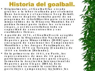 Goalball Ppt