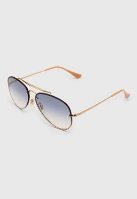 Óculos de Sol Ray Ban Blaze Aviator Dourado Compre Agora Dafiti Brasil