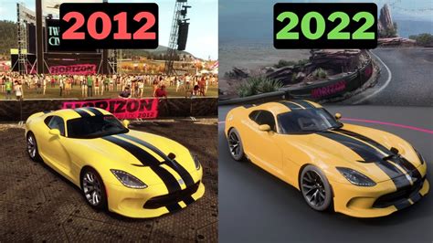 Dodge Srt Viper Gts Years Later Forza Horizon Vs Forza Horizon