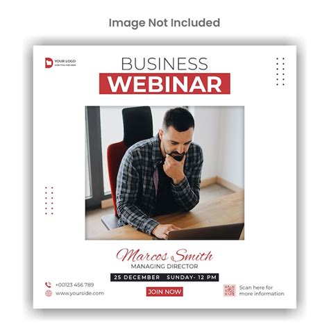 Premium Psd Webinar Conference Social Media Or Instagram Post Template