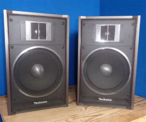 Pair Of Technics Sb F Black Hi Fi Bookshelf Speakers W