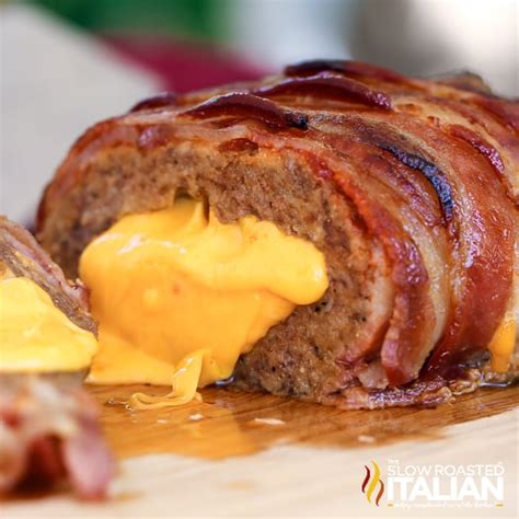 Stuffed Bacon Wrapped Meatloaf The Slow Roasted Italian