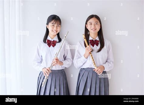 Japanese high school students wearing uniform Stock Photo - Alamy