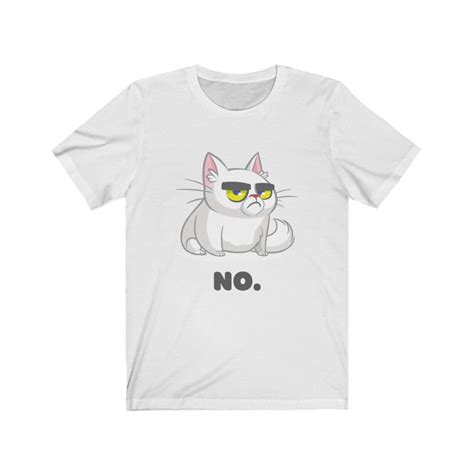 Grumpy Cat Says No Funny T-shirt Cat Lover Grumpy Cat Unisex Men ...