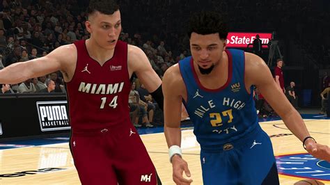 Nba 2k21 New Statement Uniforms For 2020 21 Miami Heat Vs Denver