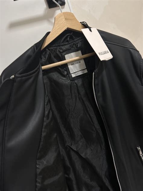 Осенняя мужская куртка-кожанка Pull&Bear: 1 500 грн. - Шкіряні куртки ...