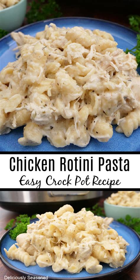 Chicken Rotini Pasta Easy Crock Pot Recipe