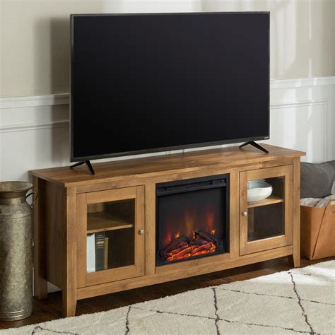 Walker Edison Furniture Company In Wood Media Tv Stand Console With