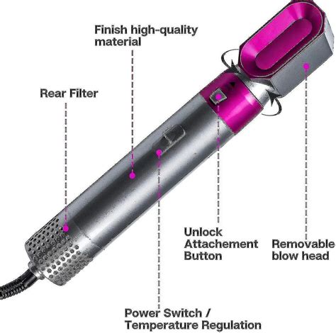In Hair Styler Airwrap Air Styler With Hot Air Brush Hair Dryer Straighteners Wrapper
