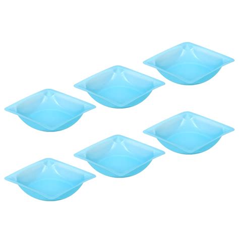 PATIKIL Square Weigh Boats 7 Pack Plastic Small Scale Trays Powder