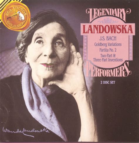 Johann Sebastian Bach Wanda Landowska Legendary Performers Wanda