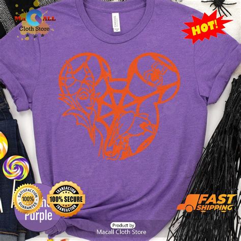 Hot Disney Halloween Outline Halloween Classic T Shirt Macall Cloth Store Destination For