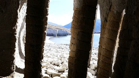 View Of Lake Crowley From Behind The Columns And The Small Cave Mono