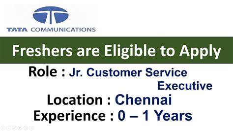 Tata Communications Hiring For Jr Customer Service Executive Role