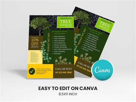 Tree Services Flyer, Printable Tree Trimming Service Flyer Design, DIY ...