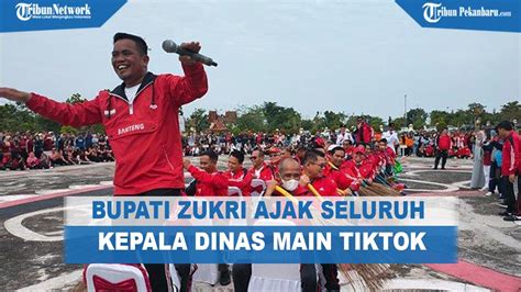 Bupati Zukri Dan Wabup Ajak Seluruh Kadis Main Tiktok Gaya Dayung Pacu