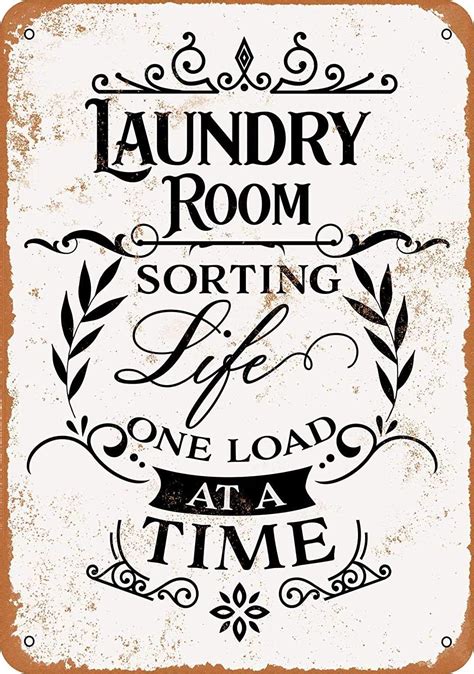 Amazon Wallors Metal Sign X Laundry Sorting It Out One Load At A