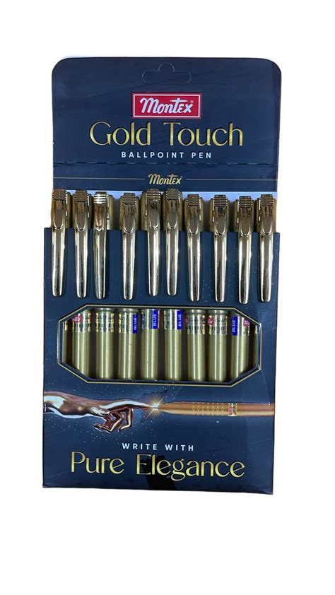 Montex Gold Touch Ballpoint Pen Write With Pure Elegance Pack Of